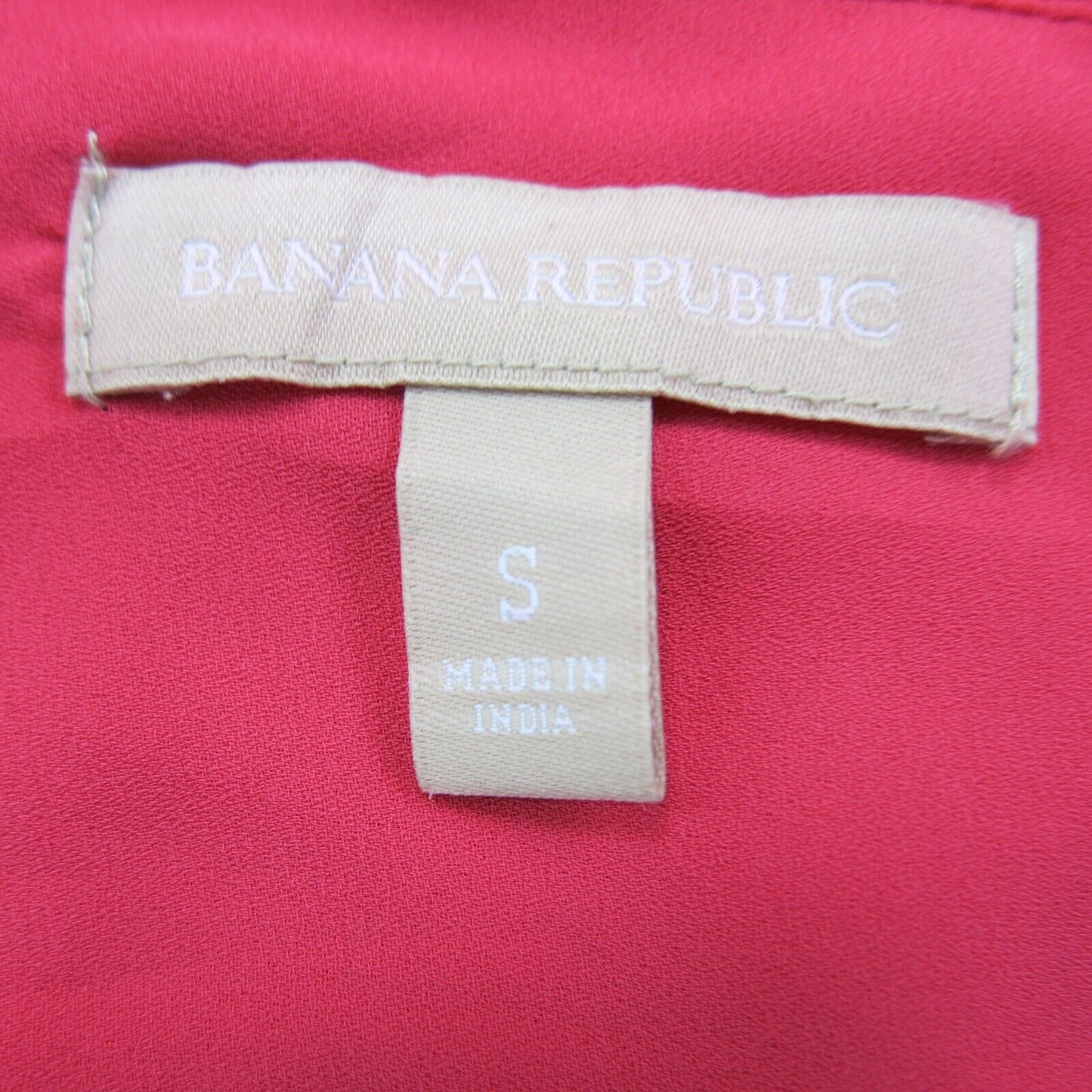 Banana Republic Womens Pleated Tunic Blouse Top Long Sleeve Pink Size Small