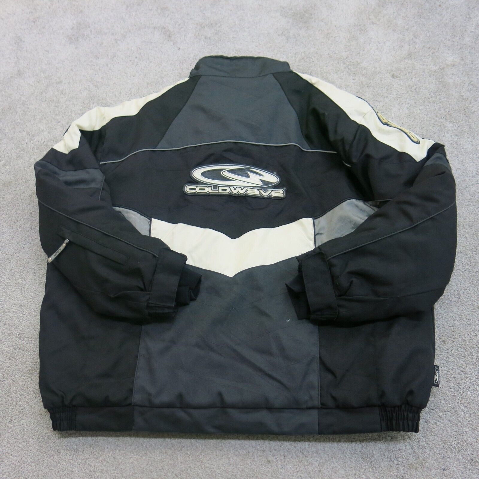 Coldwave Mens Snow Entire Jacket Full Zip Up Logo Black Size 4XL