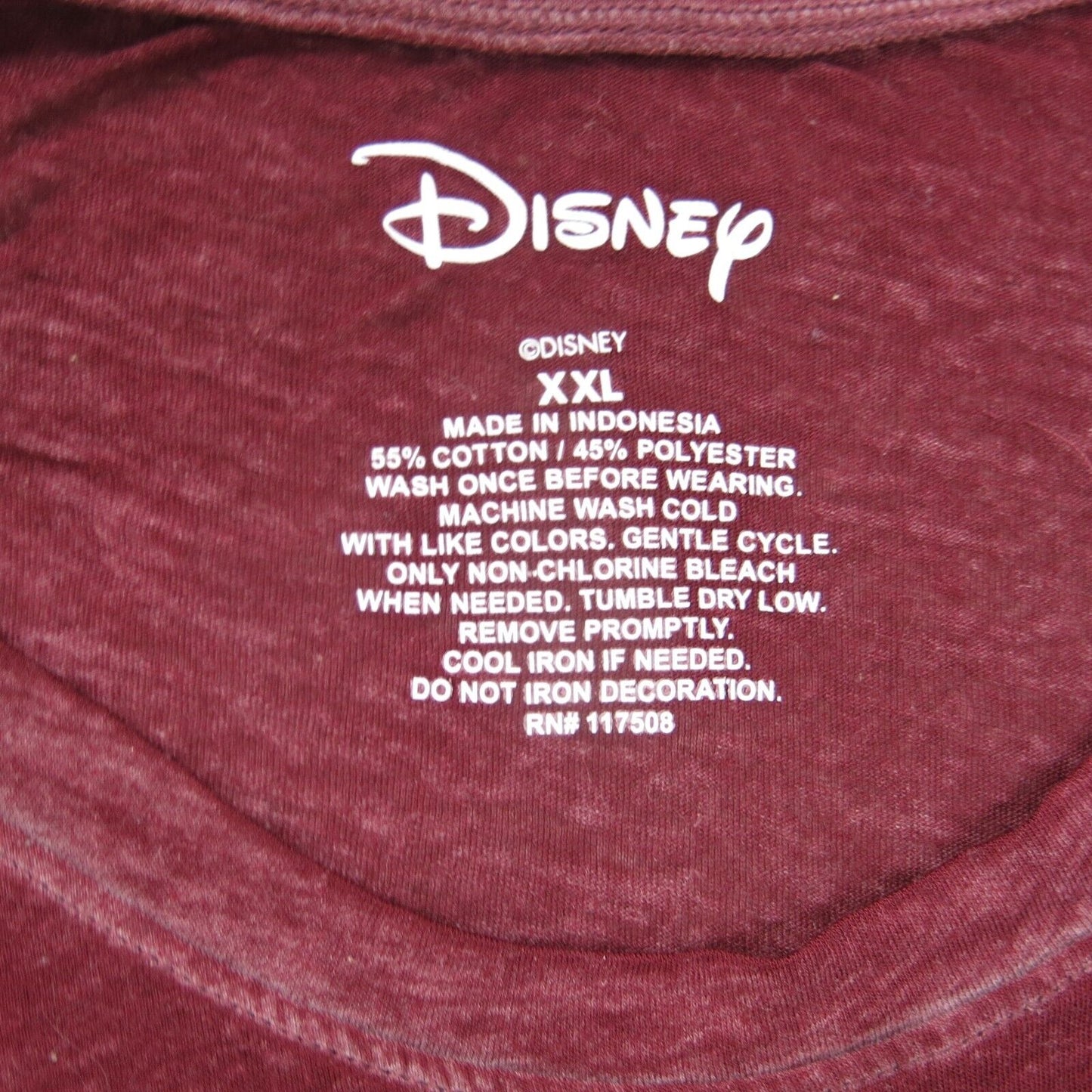 Disney Shirt Women XXL Red Lion King Hakuna Matata V Neck Graphic Tee Cap Sleeve