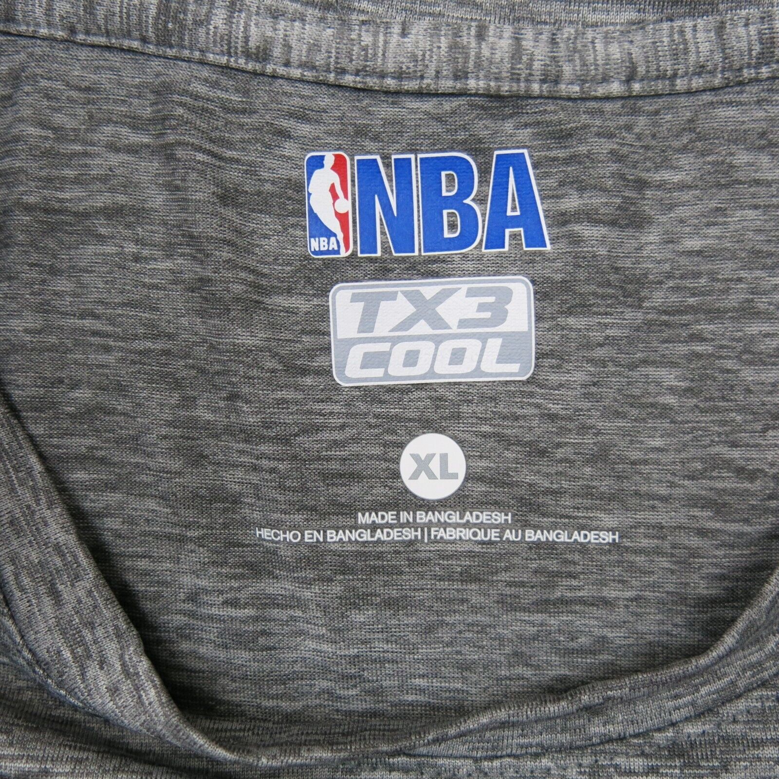 NBA Mens Pullover Sweater Top Long Sleeves Crew Neck Heather Gray Size X  Large