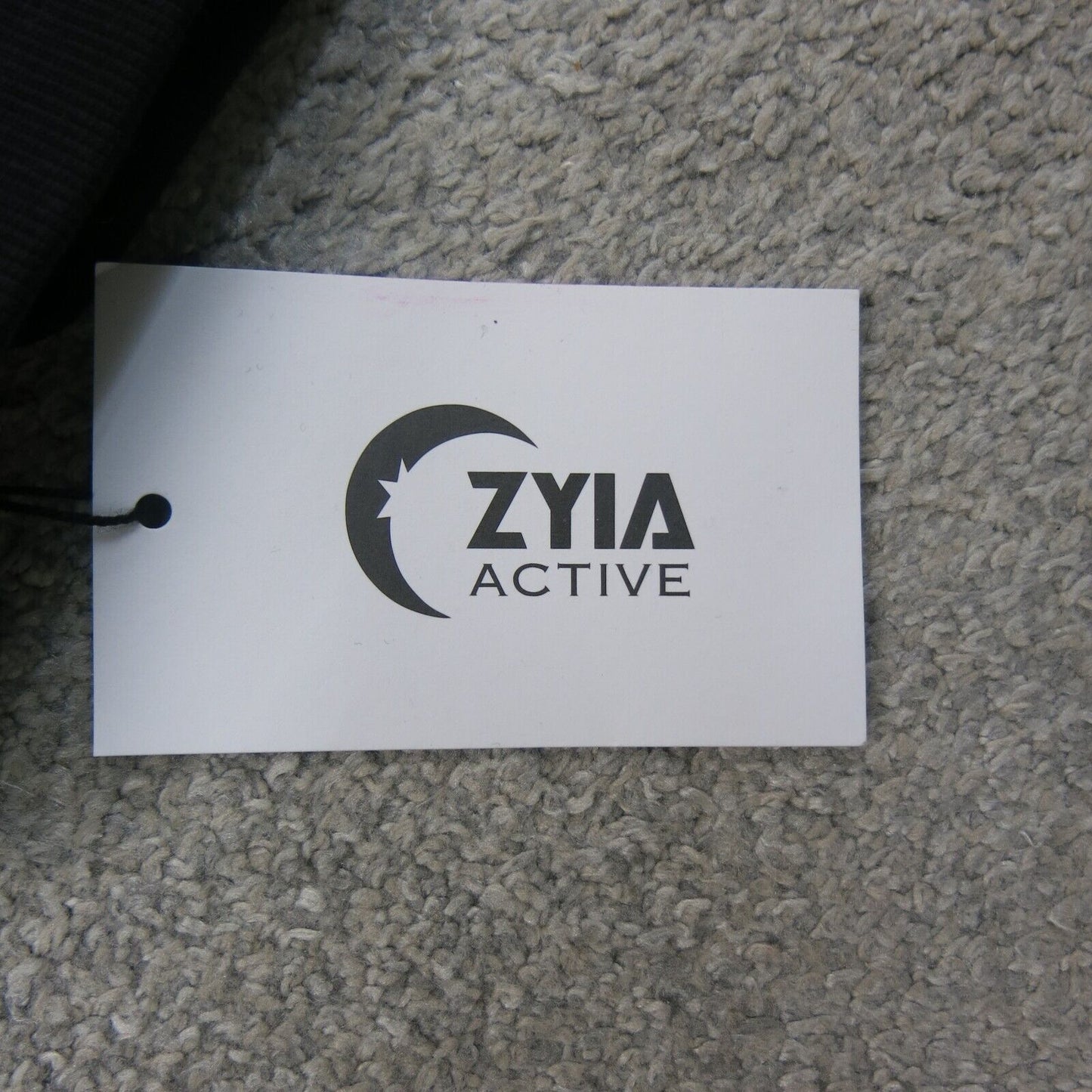 NWT Zyia Active Women's Full Zip up Jacket Long Sleeve Black Size Medium