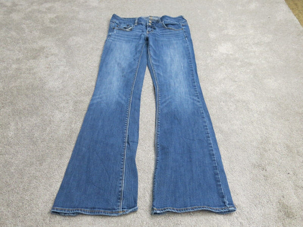 American Eagle Jeans Size 4 Womens Boy Fit Low Rise Medium Wash Blue