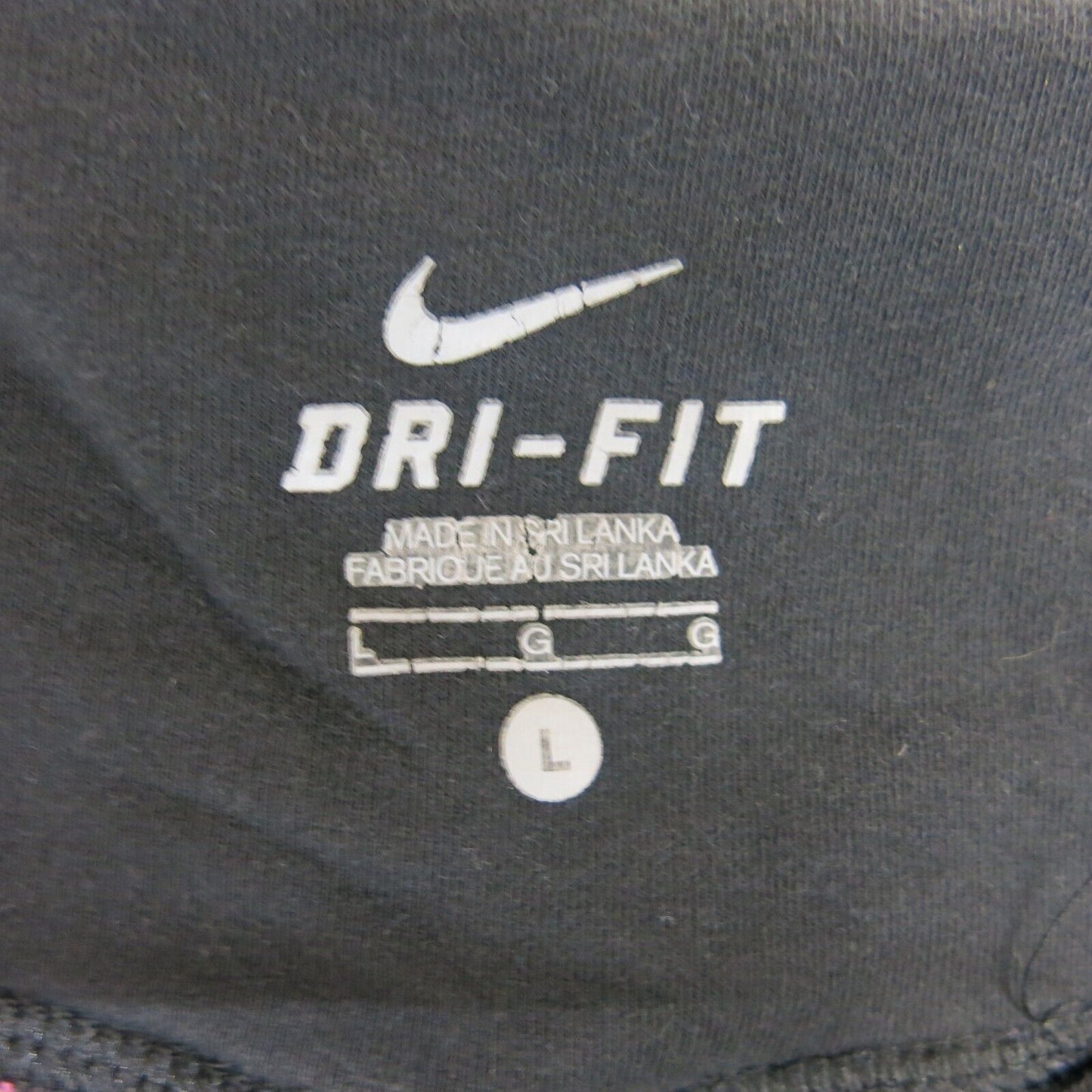 Nike Dri Fit Womens Leggings Pant Just Do It Running Training Black Size Large