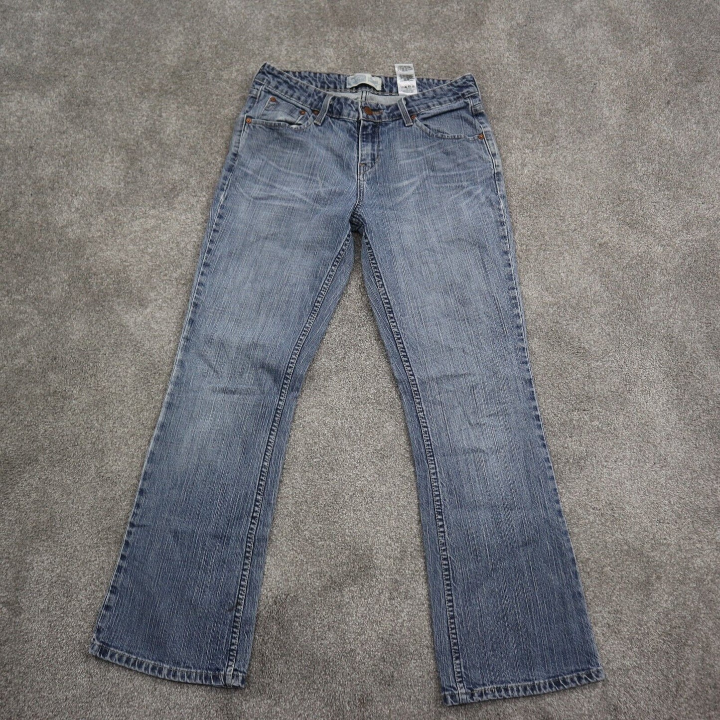 Levis Womens Jeans Bootcut Leg Denim Stretch Low Rise Pockets Blue Size 8