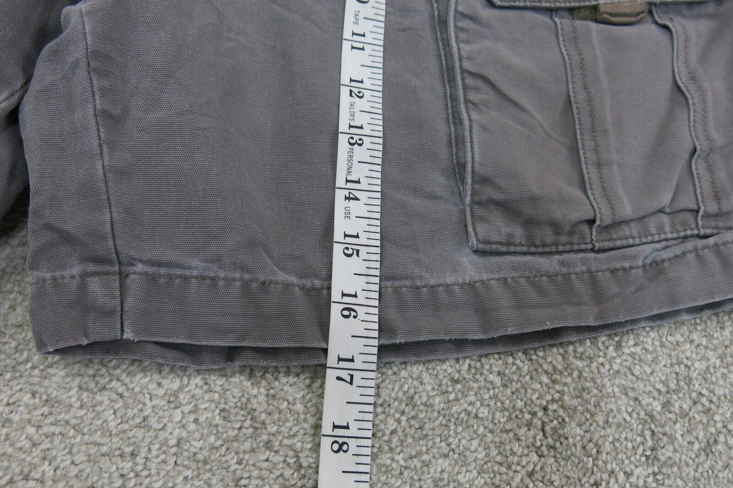 Columbia Shorts Mens Large Gray Cargo Pockets Cotton Casual Outdoors Work Wear