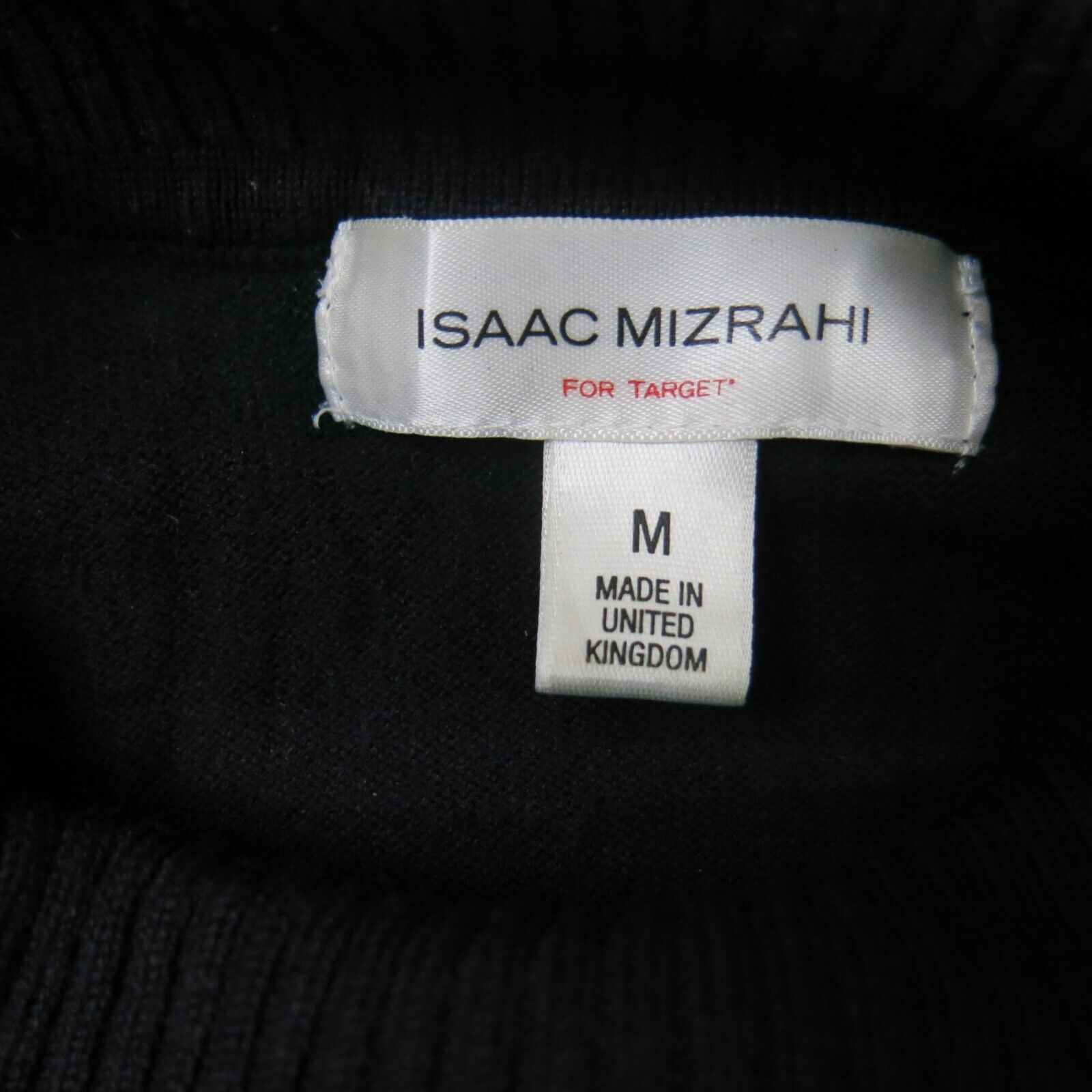 Isaac Mizrahi Womens Pullover Sweater Turtleneck Long Sleeve Black Siz Goodfair