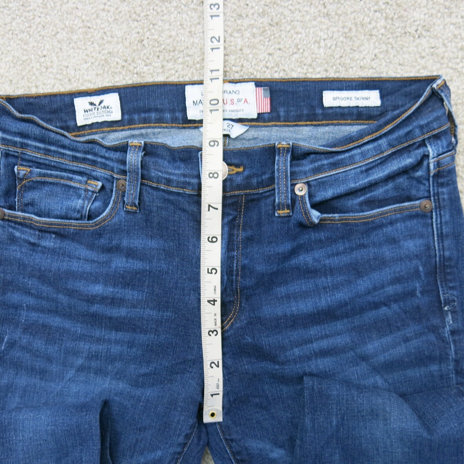 Lucky Brand Womens Ankle Jeans Skinny Leg Mid Rise Stretch Pockets Blue SZ  4/27