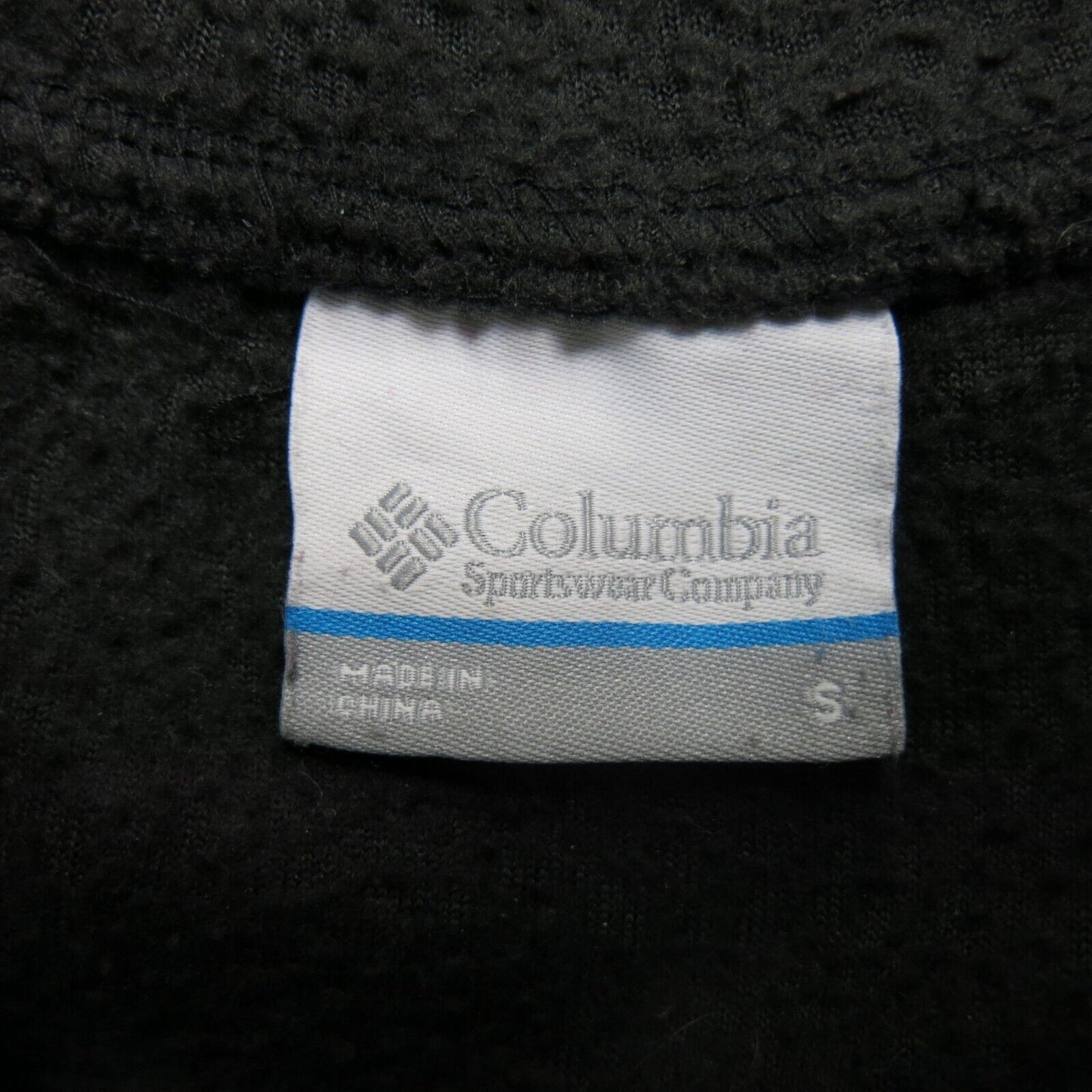Columbia Sportswear Womens Full Zip Hooded Fleece Jacket Long Sleeves Black SZ S