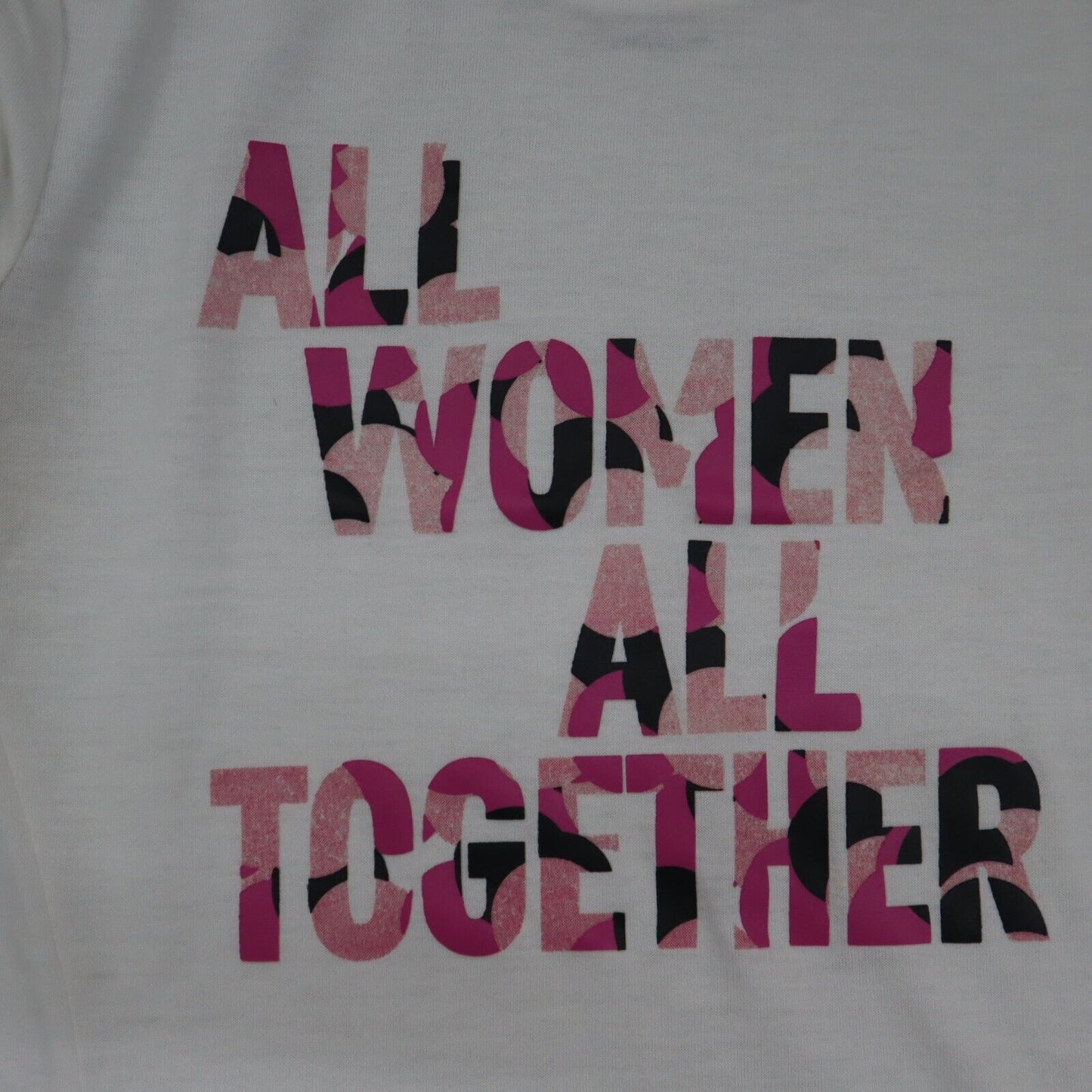 Nike Graphic T-Shirt Women's White Small Graphic All Women All Together Shirt
