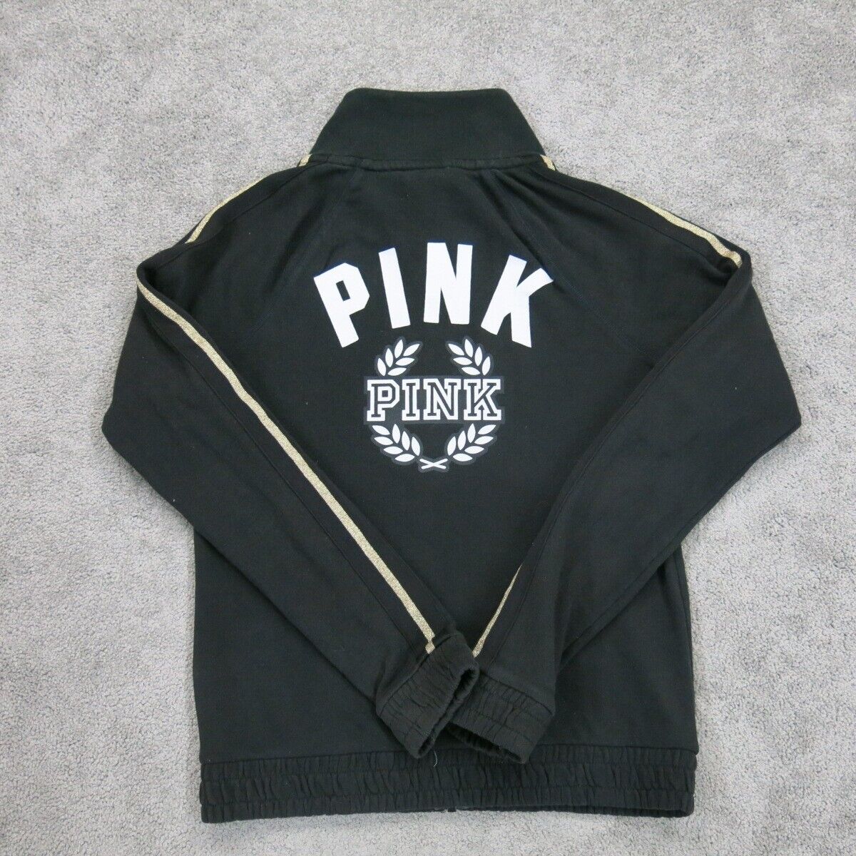 Pink victoria secret black on sale jacket