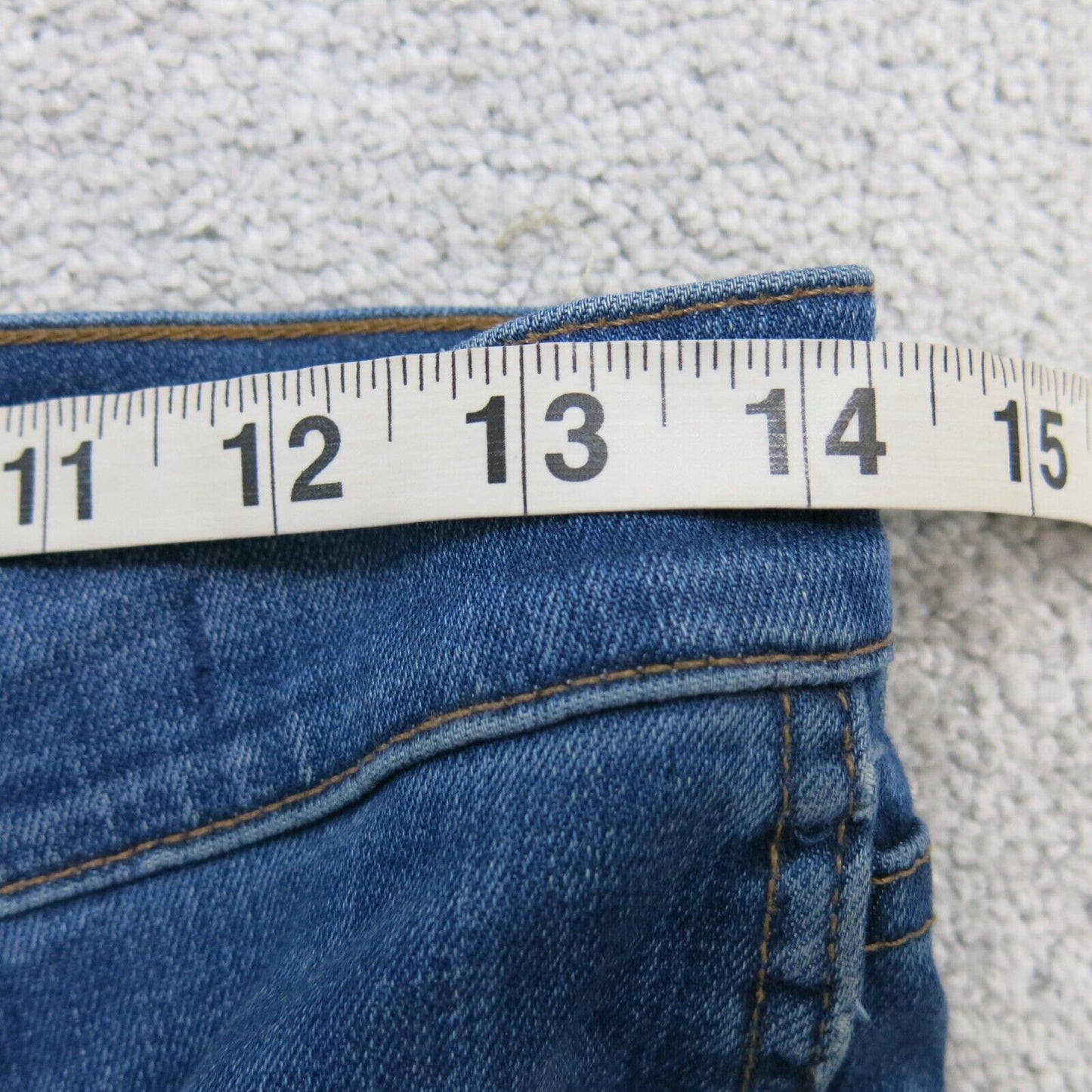 Madewell Womens 10" High Rise Skinny Crop Jeans Denim Stretch Pocket Blue SZ 28