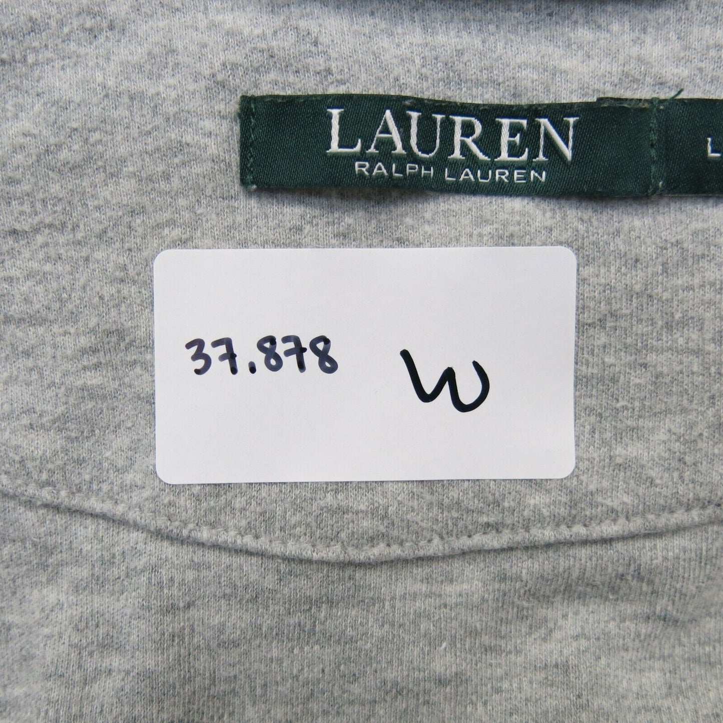 Lauren Ralph Lauren Womens Coat Long Sleeves Open Front Pockets Gray Size Large