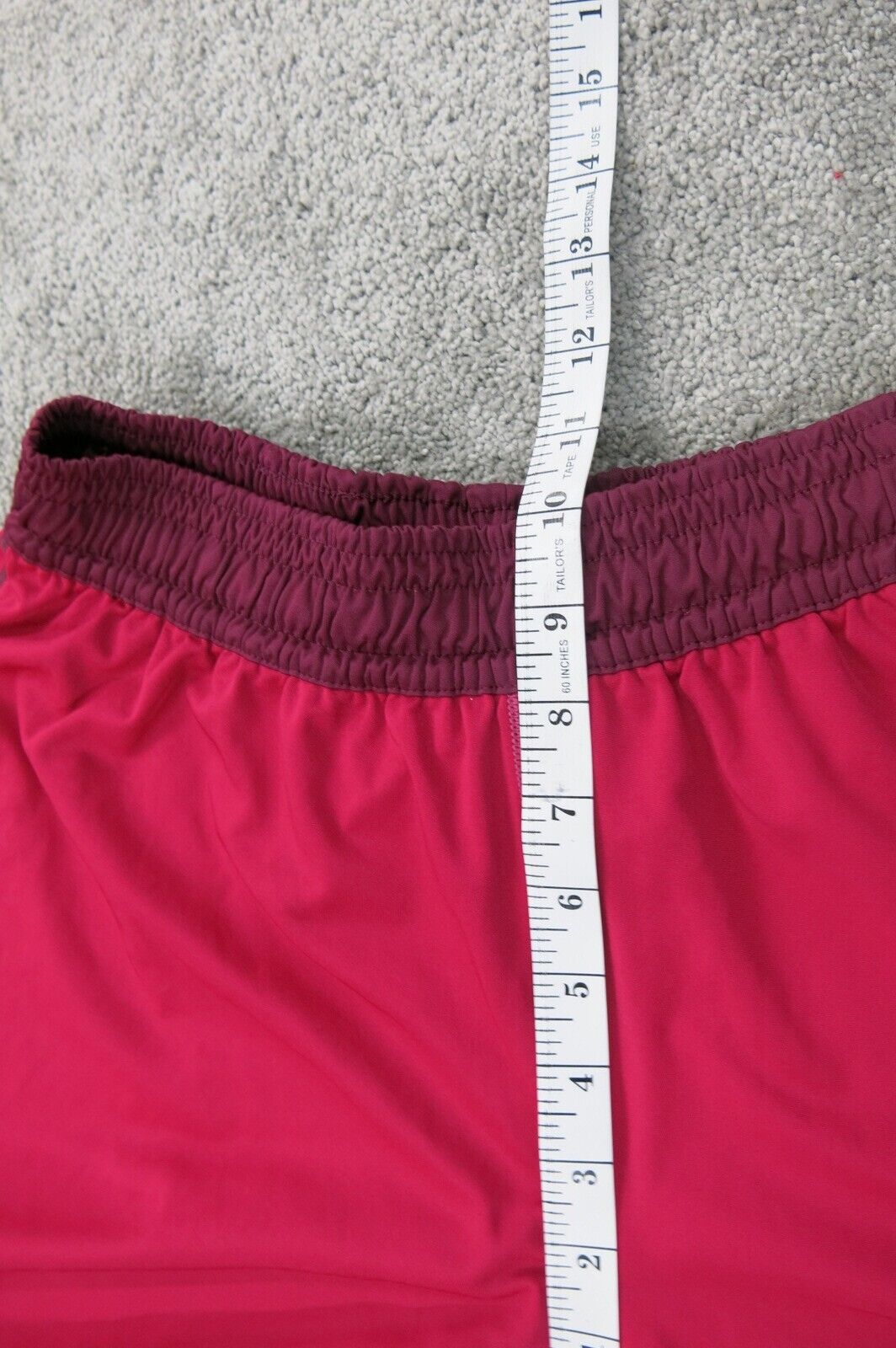 Nike Dri Fit Womens Athletic Running Shorts Elastic Waist Logo Pink Size Small