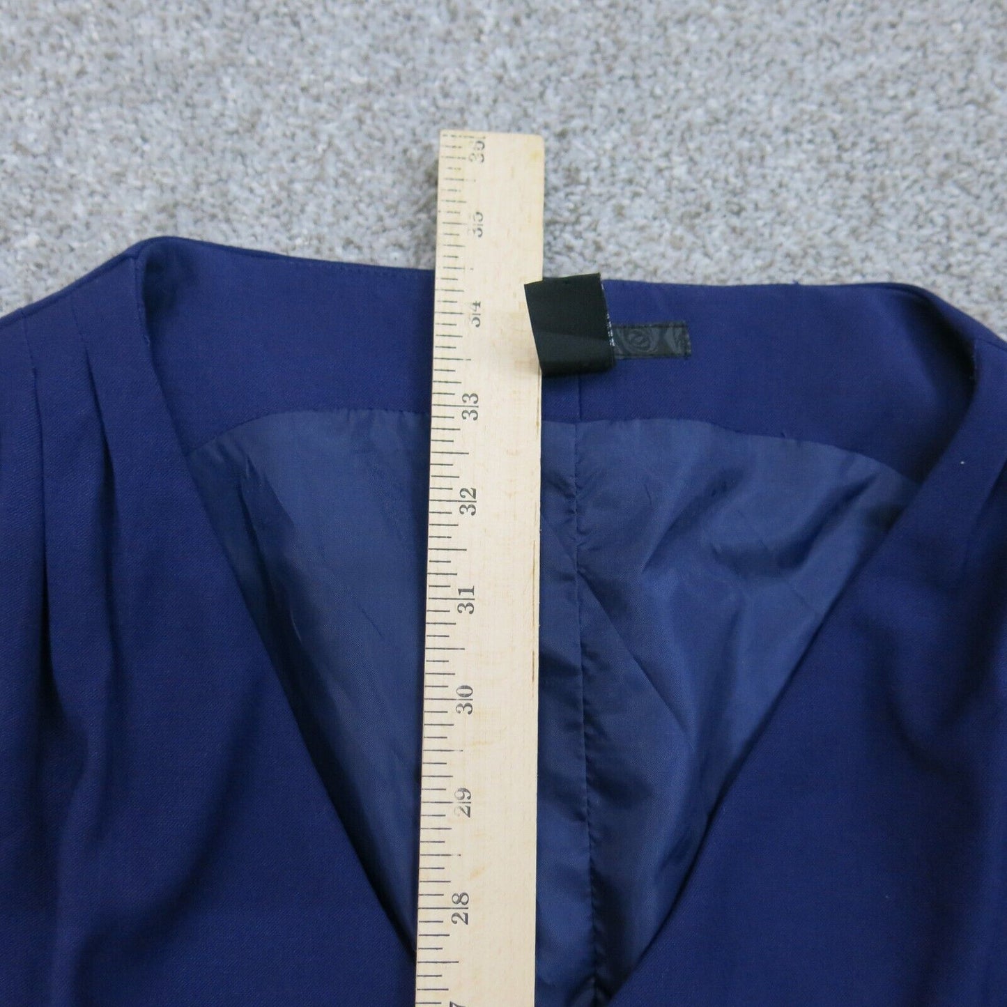 H&M Womens Wrap Dress Sheath Sleeveless V Neck Solid Blue Size 10