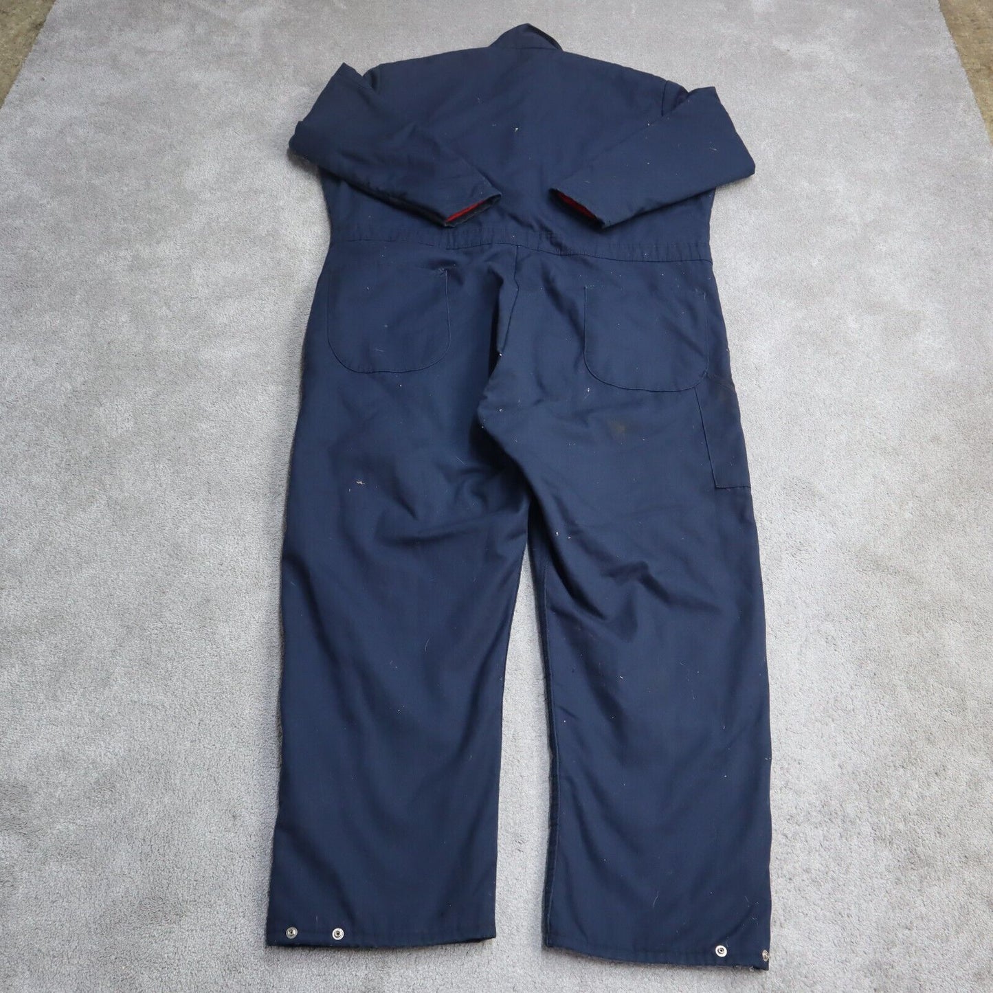 Eckerd Mens Insulated Coverall Jumpsuit Long Sleeves Logo Blue Size XX Large