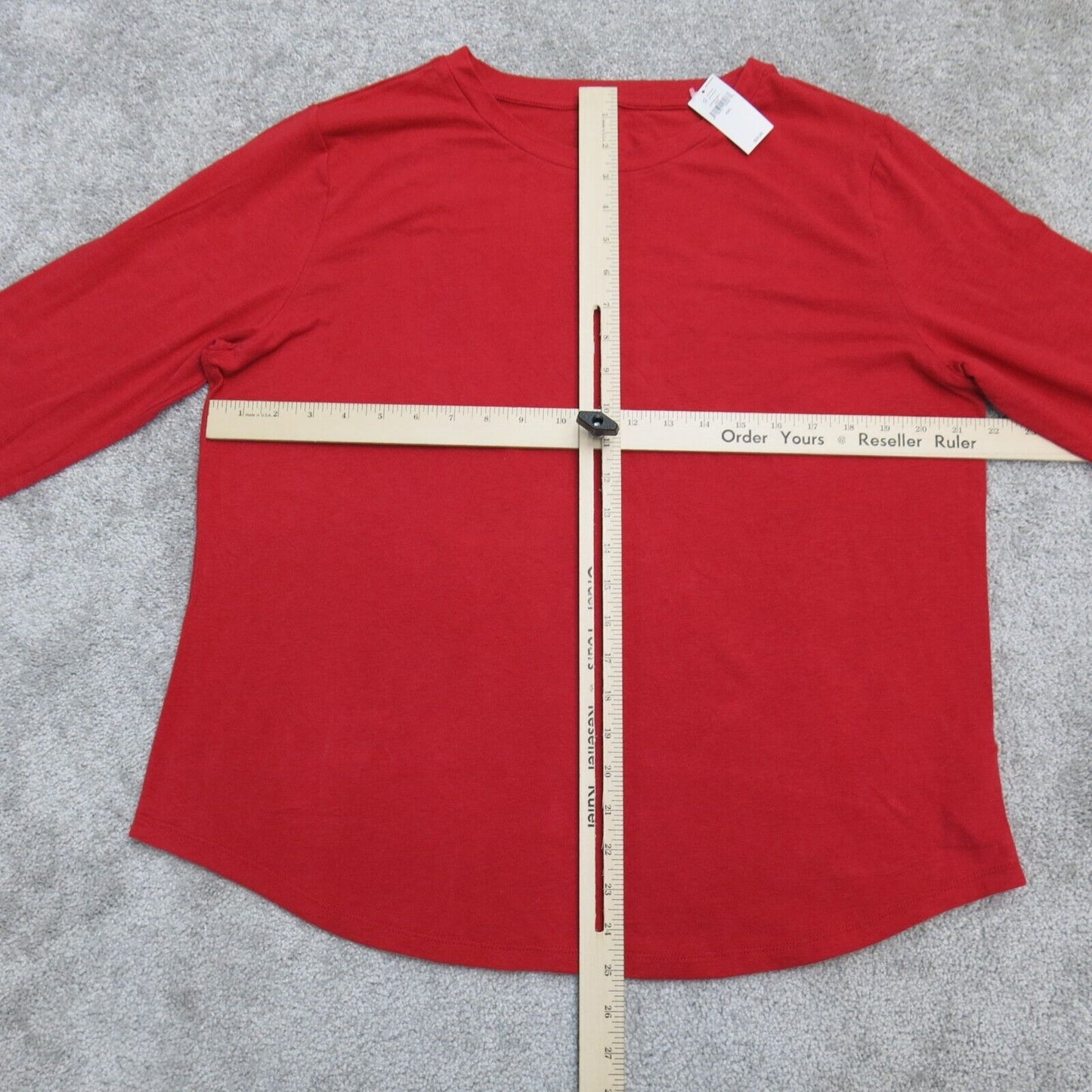 NWT Gap Womens Sweatshirt Long Sleeves Crew Neck Feather T Solid Red Size XXL