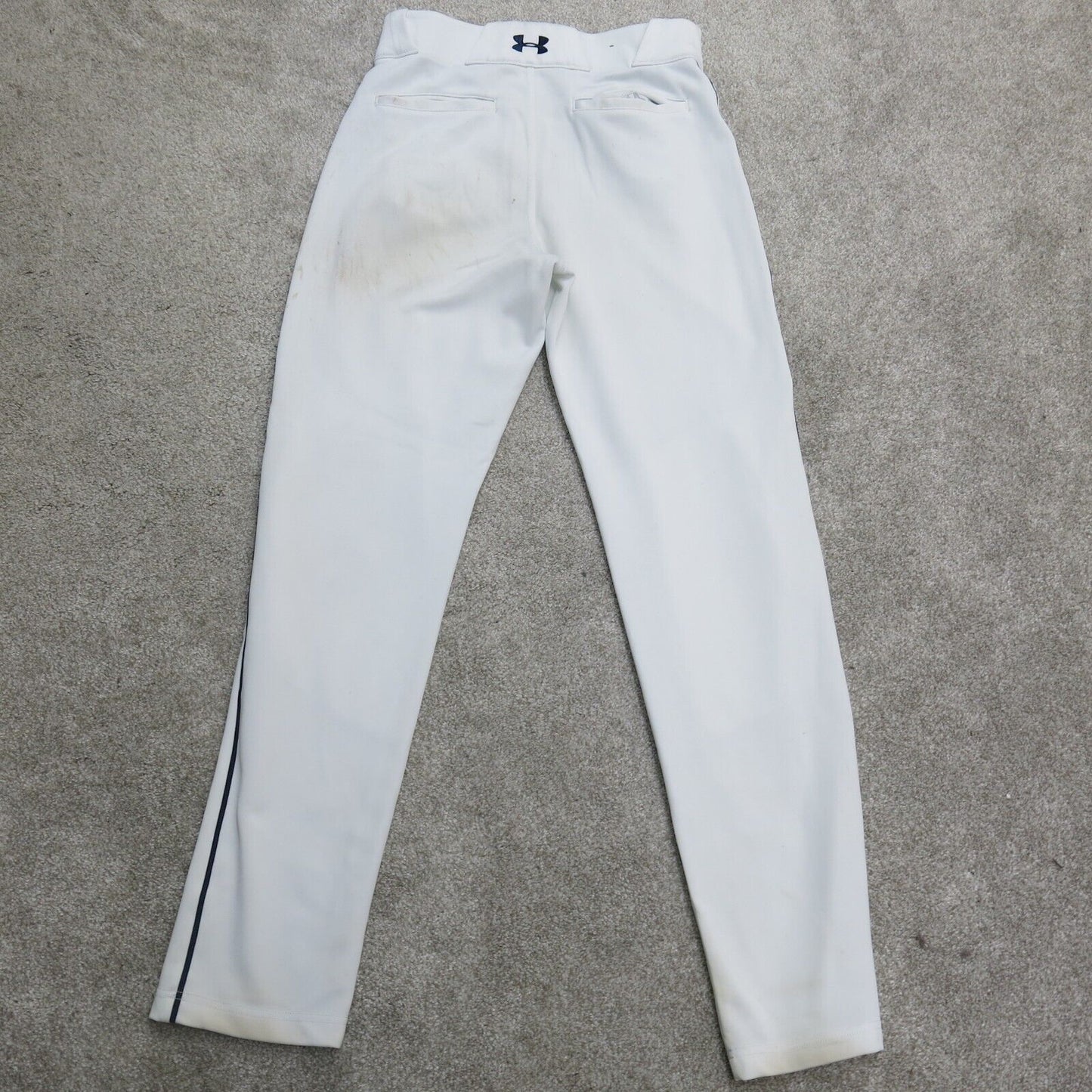 Under Armour Mens Sweatpants Skinny Striped Running Jogging White Size Small