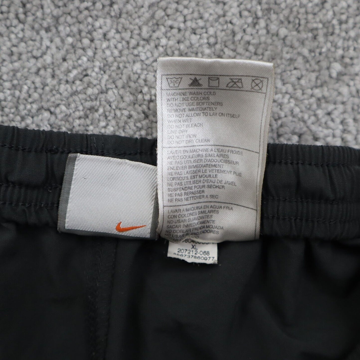 Nike Men Sweatpant Activewear Fit Dry Elastic Running/Training Gym Black Size XL