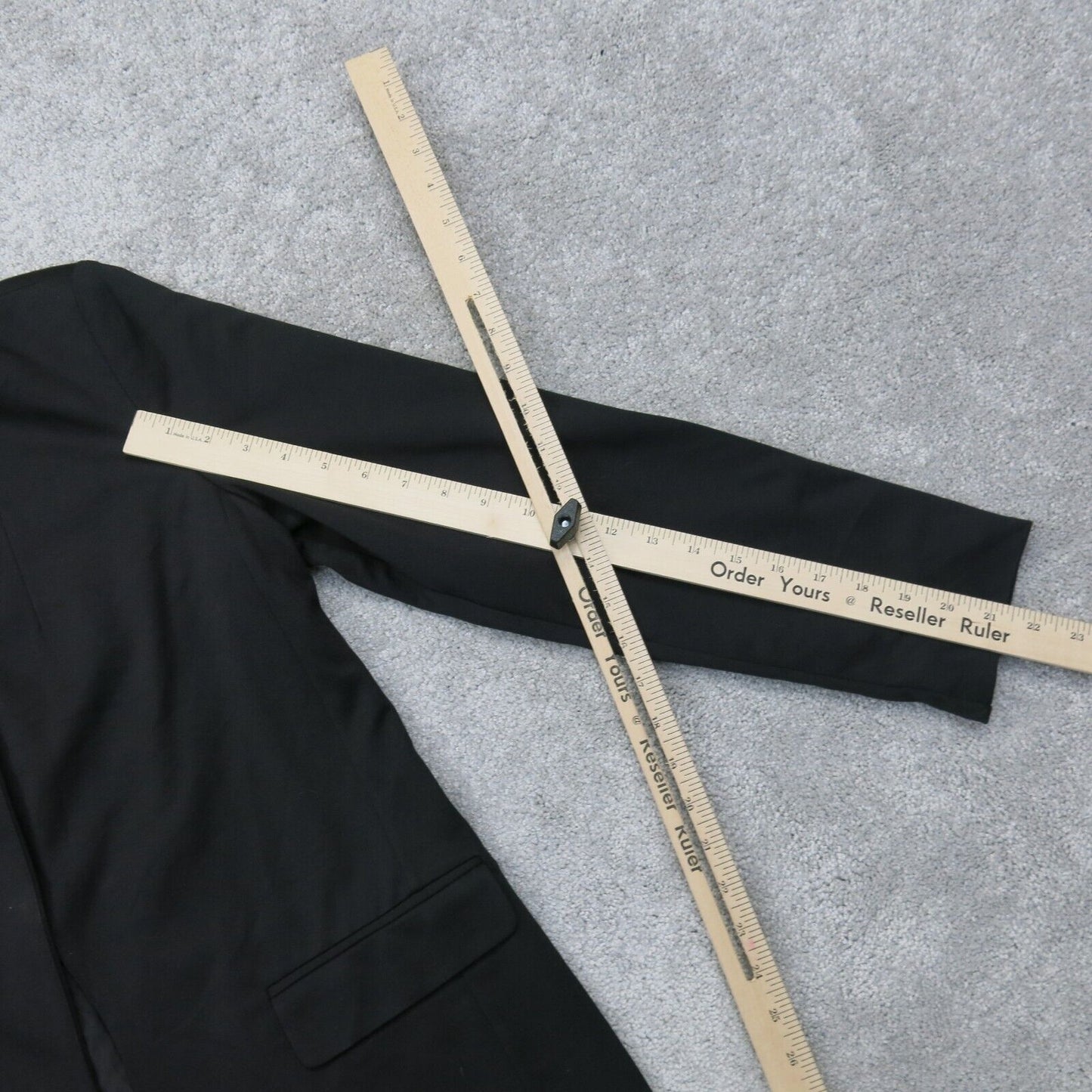 Simply Vera Vera Wang Womens Open Front Blazer Coat Long Sleeves Black Size M
