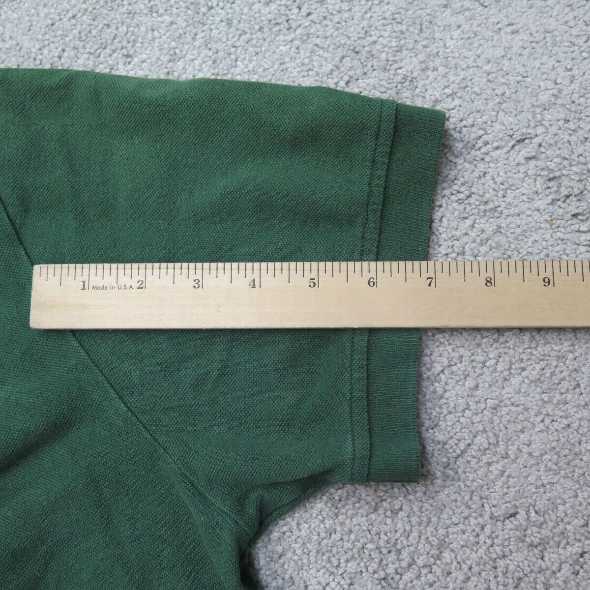 Tommy Hilfiger Shirt Mens Large Green Golf Polo Short Sleeve Logo Lightweight