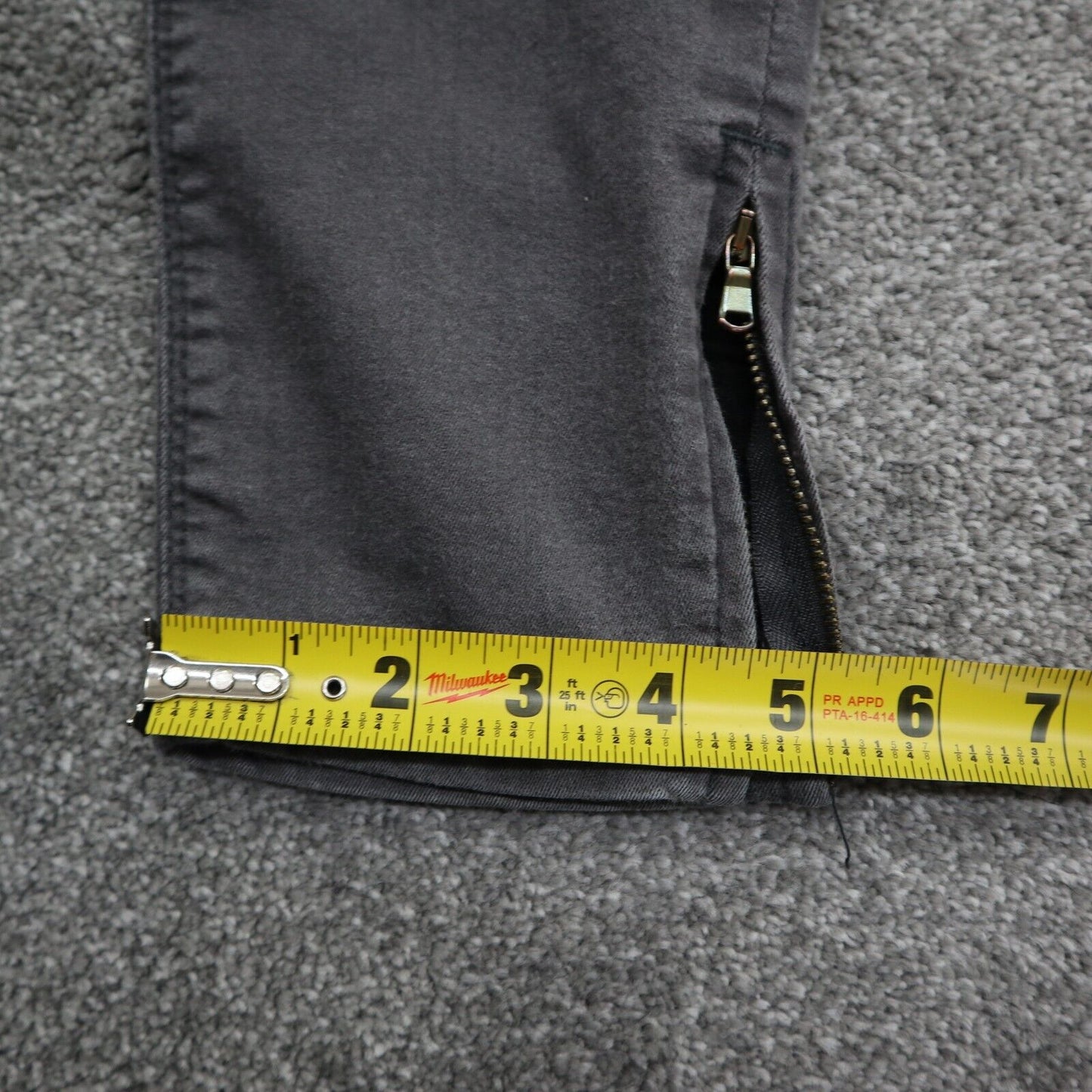 Zara Women Skinny Leg Jeans Denim Stretch High Rise 5 Pockets Black Size 42