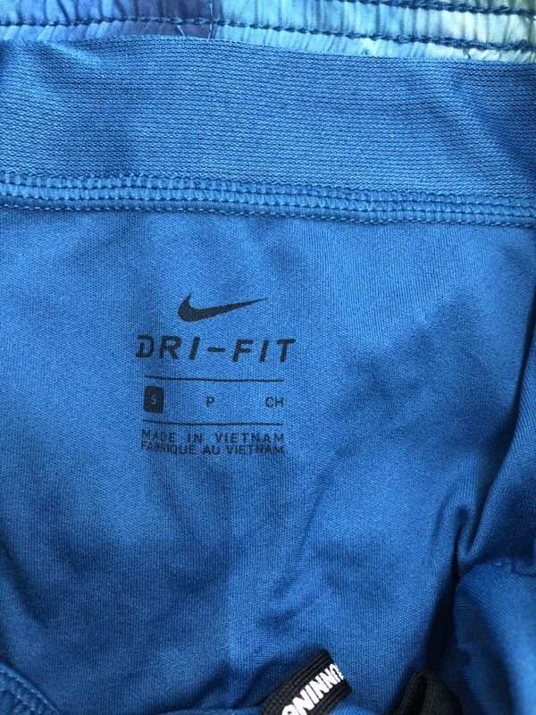 Nike Shorts Womens Small Blue Dri Fit Activewear Athletic Running Swoosh Logo